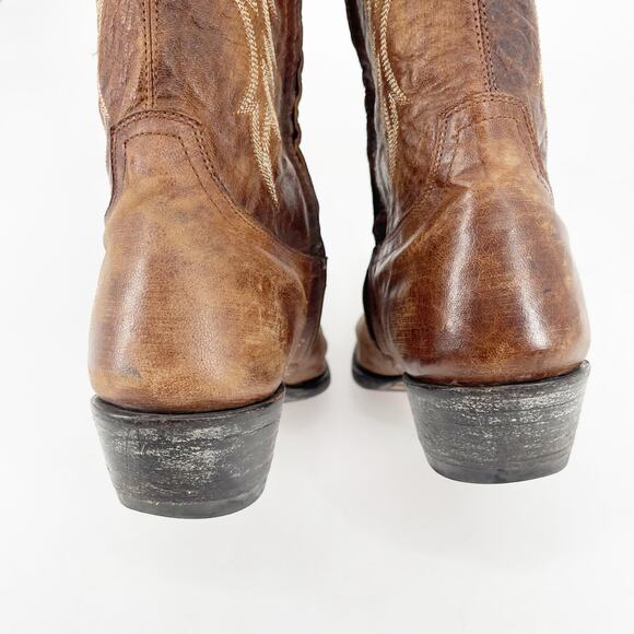 Old Gringo Women’s 8 Mayra Brass Brown Knee High Tall Western Cowgirl Boots - Picture 9 of 13